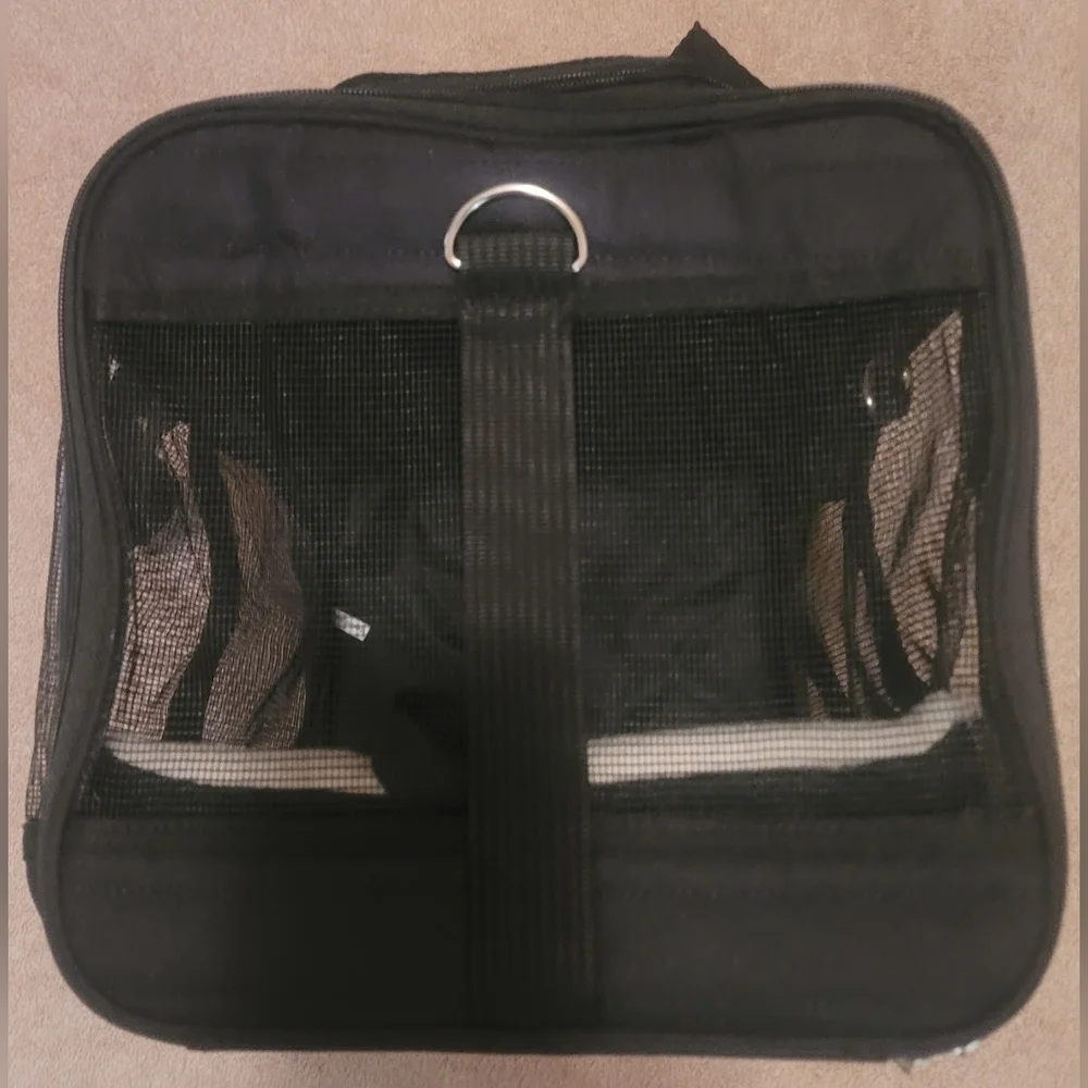 Pet Carrier Soft Sided Mesh Travel Tote For Small Dog or Cat